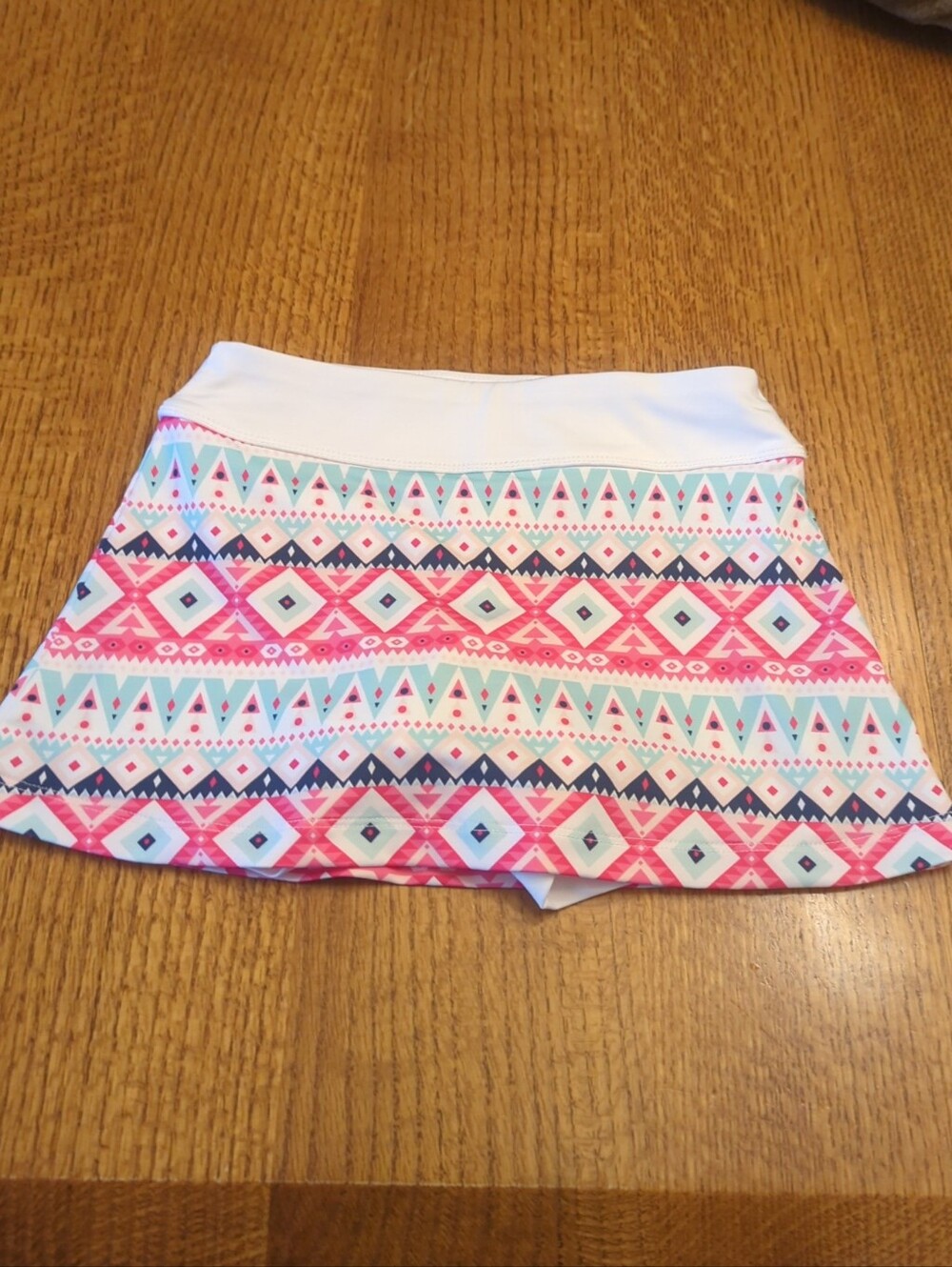 FILA Toddler Girls Moroccan Skort│Size XXS (3-4) │Pink, Navy, Light Blue & White